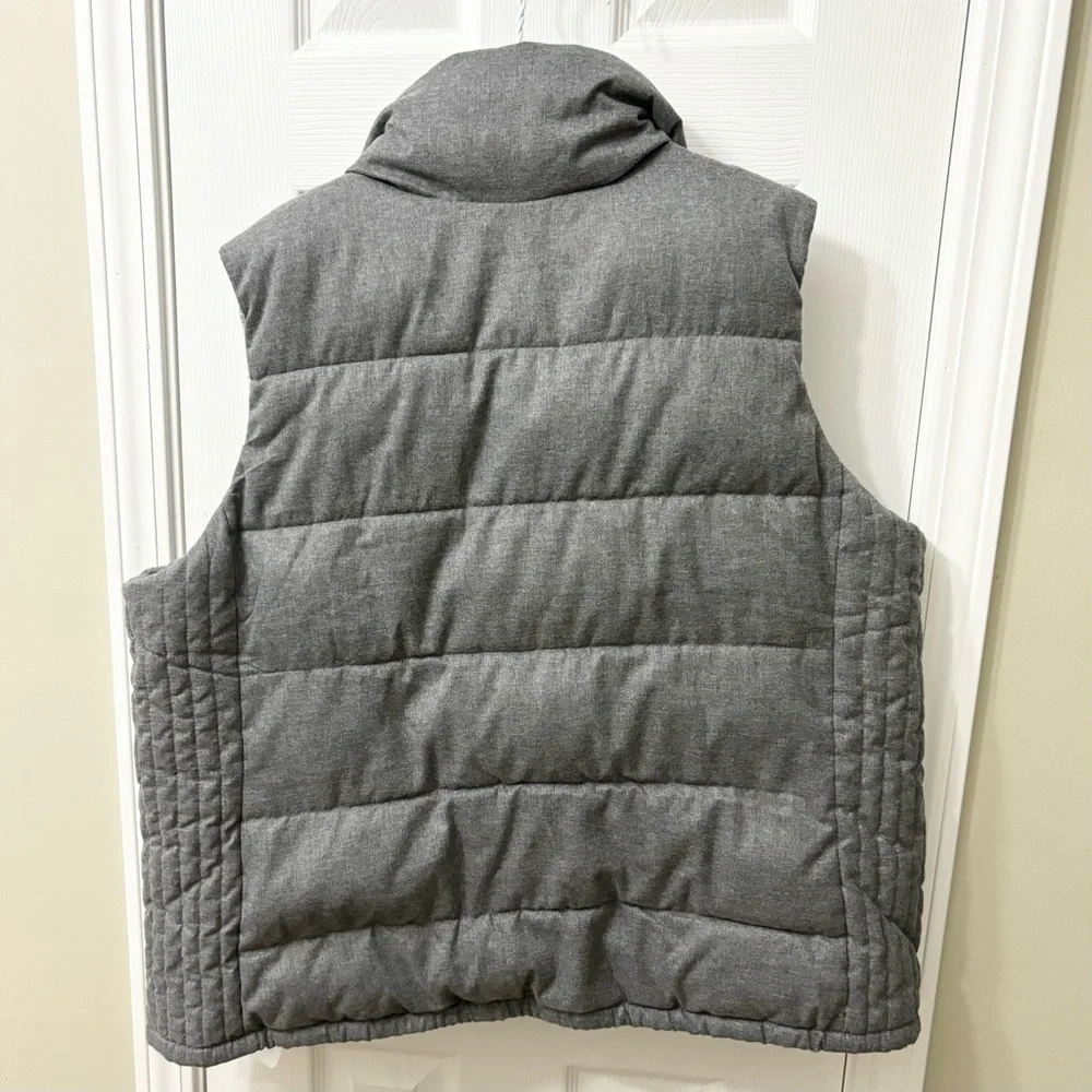 ➕ Old Navy Gray Quilted Frost Free Fleece Lined Puffer Vest Womens Plus Size XXL - Picture 6 of 6